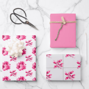 Pink Vintage Stockings Wrapping Paper Sheet