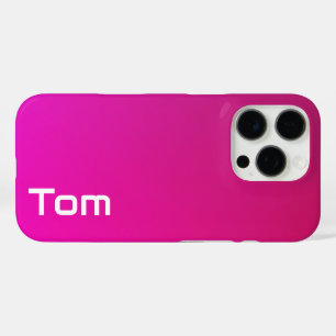 Pink-Violet Gradient – Personalised with Your Name iPhone 16 Pro Case