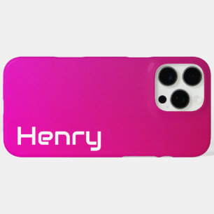 Pink-Violet Gradient – Personalised with Your Name iPhone 16 Pro Max Case