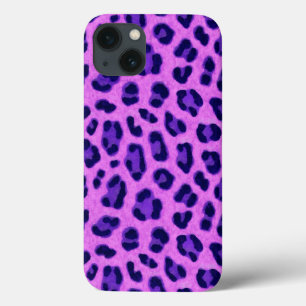 Pink Violet Leopard Animal Print Skin Pattern  iPhone 13 Case