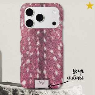 Pink Violet Realistic Deer Hair Speckled Spots 