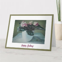 Pink violets birthday fine art by Pola.B.Alex  Car