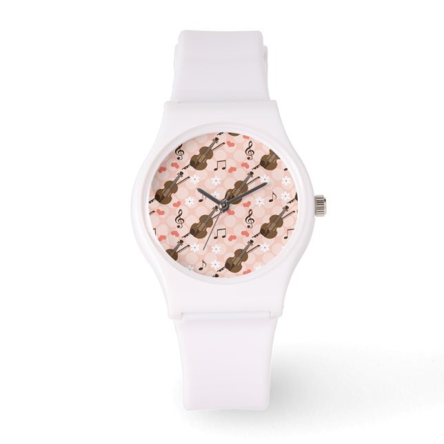 Pink Violin Watch (Front)