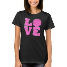 Pink Volleyball Love Women's T-shirt