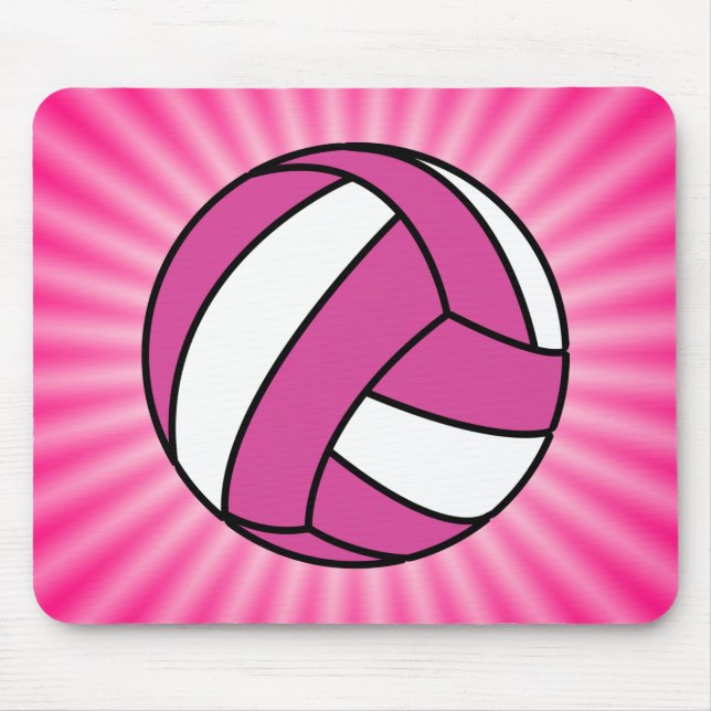 Pink Volleyball Mouse Mat (Front)
