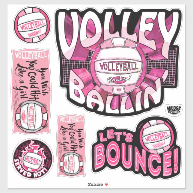 Pink Volleyballin' Volleyball (Sheet)