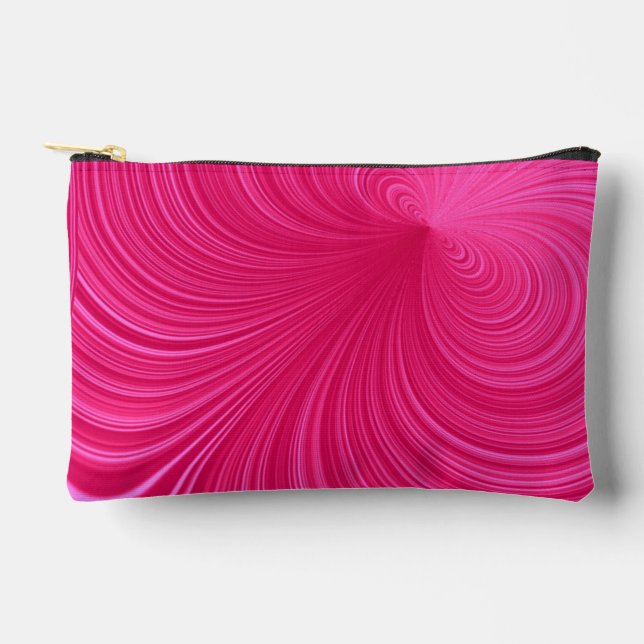 Pink Vortex Accessory Pouch (Front)