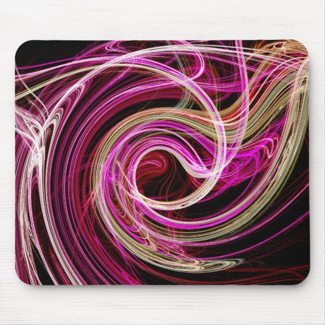 Pink Vortex Mouse Mat (Front)