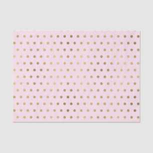 Pink w/ Gold Polka Dots (Design 46 Pink Series) Tissue Paper