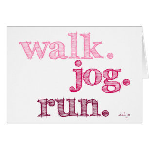 PINK WALK JOG RUN (font SHADED)