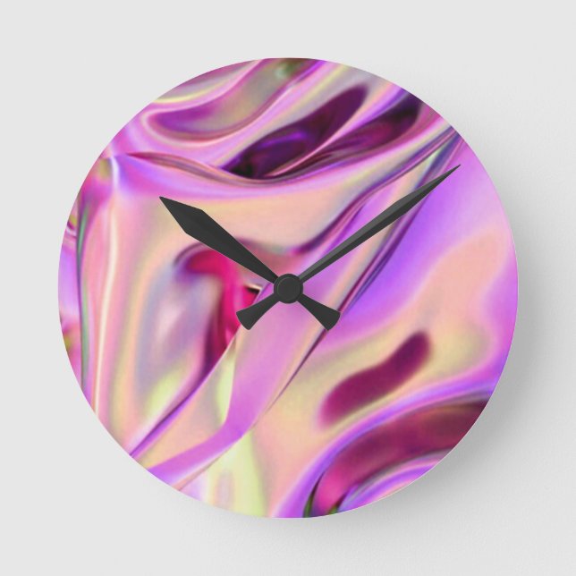 Pink Wall Clock Multicolor (Front)