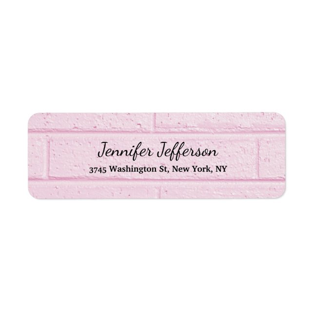 Pink Wall Handwriting Script Creative Plain (Front)