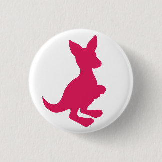 Pink Wallaby Button