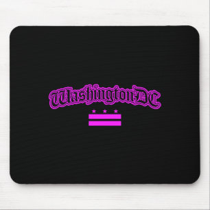 Pink Washington Dc Flag For Women And Girls Long S Mouse Mat