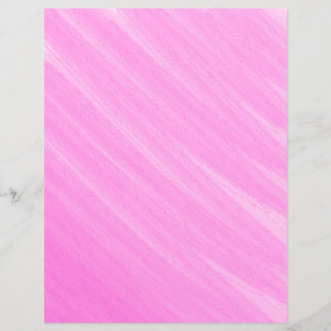 Pink Water Colour Paint Strokes Scrapbooking Paper (Front)