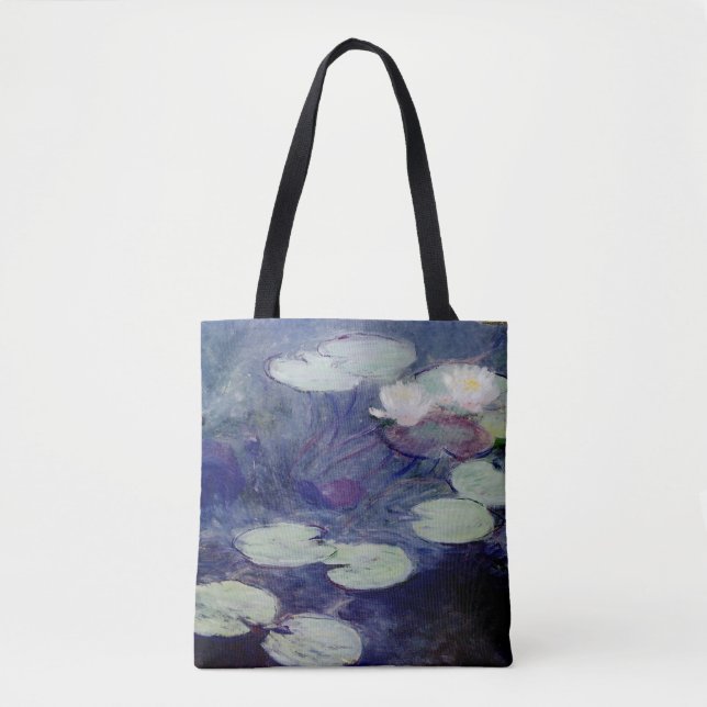 Pink Water-Lilies: 1897-99 by Monet Tote Bag (Front)