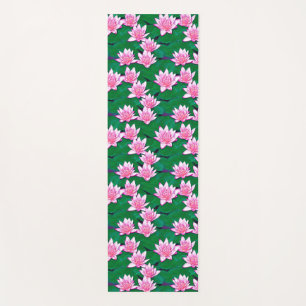 Pink Water Lilies on a  Pool Yoga Mat