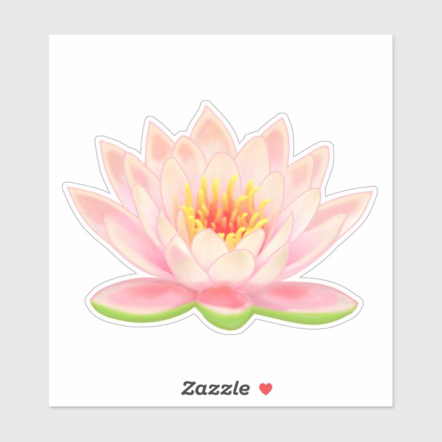 Pink Water Lily Flower (Sheet)