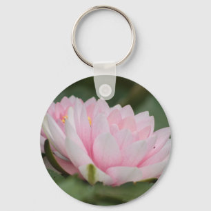 Pink Water Lily Key Ring