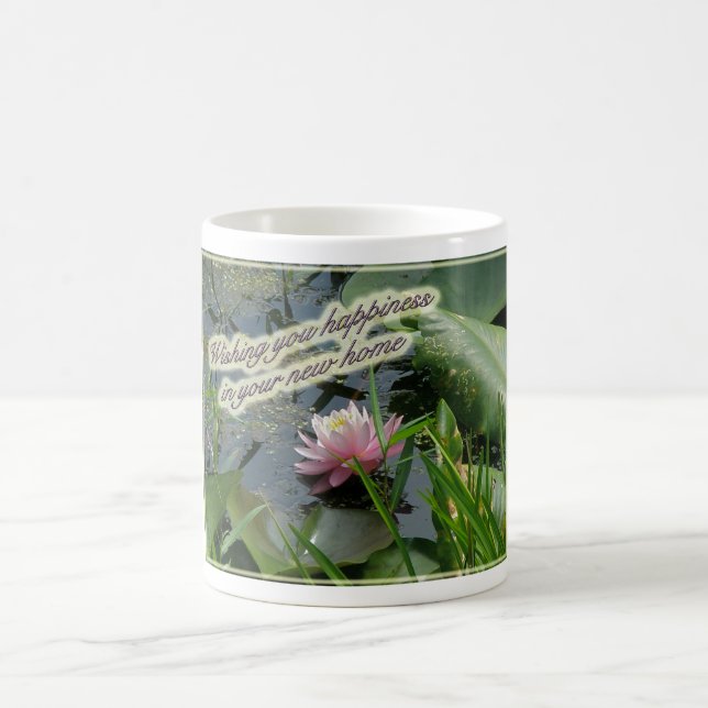 Pink Water Lily New Home Mug (Center)