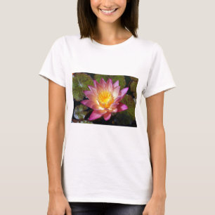 Pink Water Lily Photograph T-Shirt