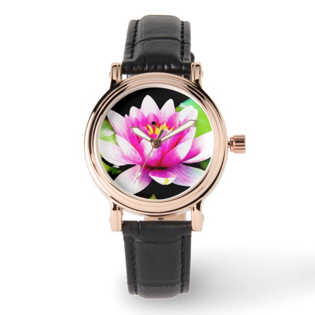 Pink water lily watch (Front)