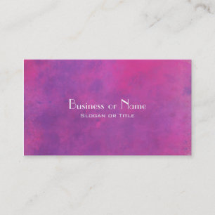 Pink Watercolor Abstract Texture Business Card