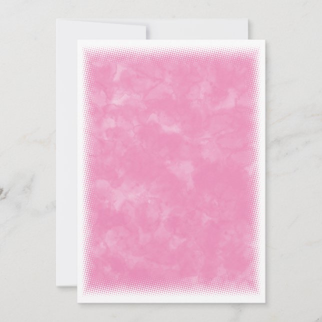 Pink Watercolor Baby Shower Background  Invitation (Front)