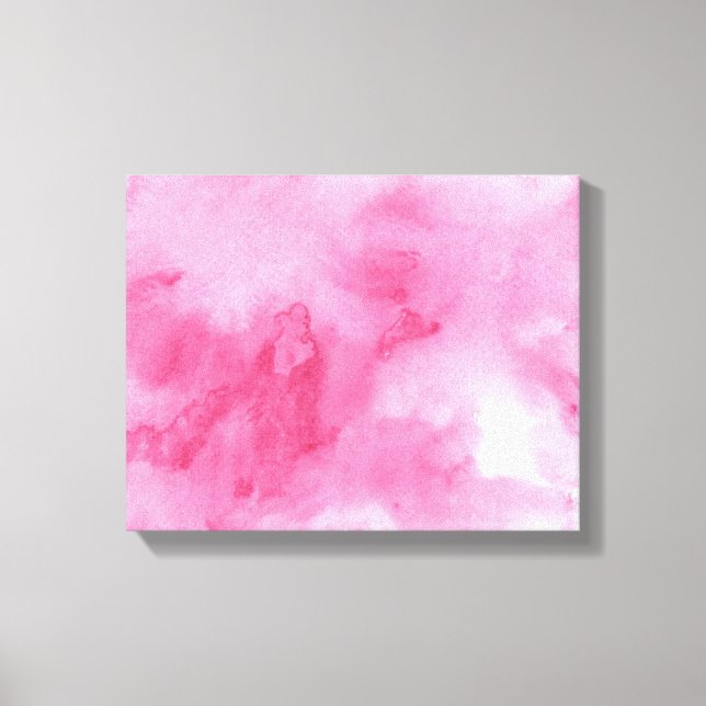pink watercolor background for your canvas print (Front)