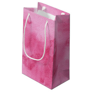 pink watercolor background for your small gift bag