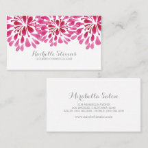 Pink Watercolor Chrysanthemums