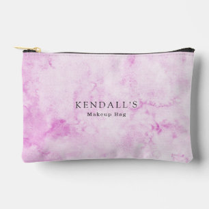 Pink Watercolor Elegant Accessory Pouch