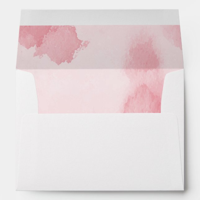 Pink Watercolor | Envelopes (Back (Bottom))