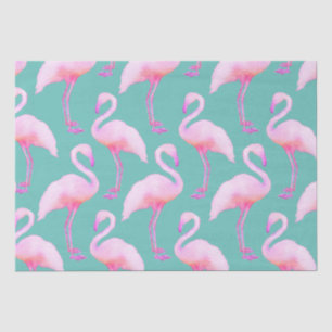 Pink Watercolor Flamingo Tissue Paper