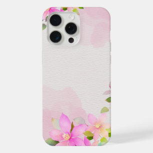 Pink Watercolor Floral Phone Case