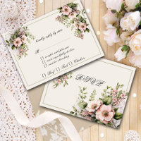 Pink Watercolor Flowers Greenery Vines Ferns