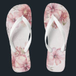 Pink Watercolor Flowers Shiny Glitter Modern Flip Flops<br><div class="desc">Pink Watercolor Flowers Shiny Glitter Modern Flip Flops. Unique,  beautiful,  stylish design. Easy to be personalised. Matching items are available.</div>
