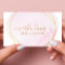 Pink Watercolor Gold Circle