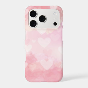 Pink Watercolor Hearts Background – Romantic Love