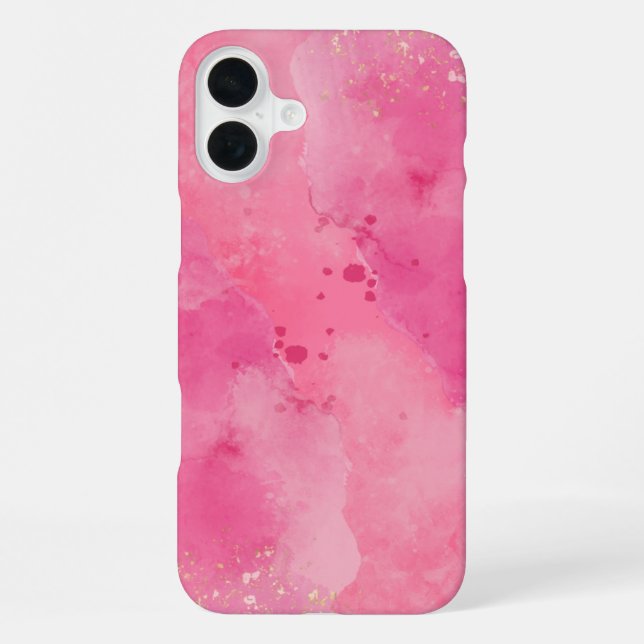 Pink Watercolor Linktree | iPhone Case (Back)