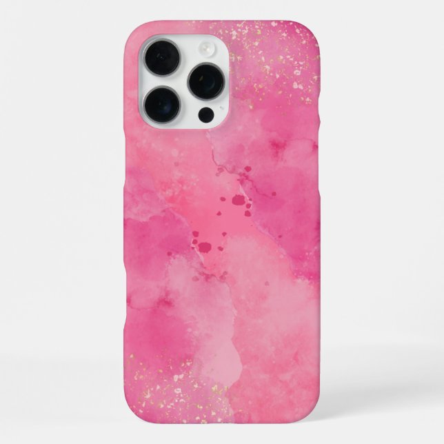 Pink Watercolor Linktree | iPhone Case (Back)