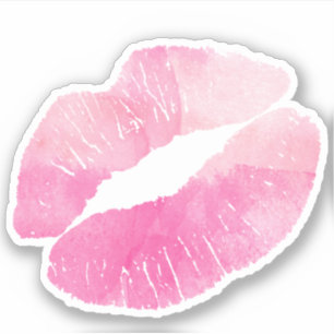 Pink Watercolor Lips