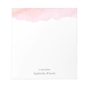 Pink Watercolor Notepad