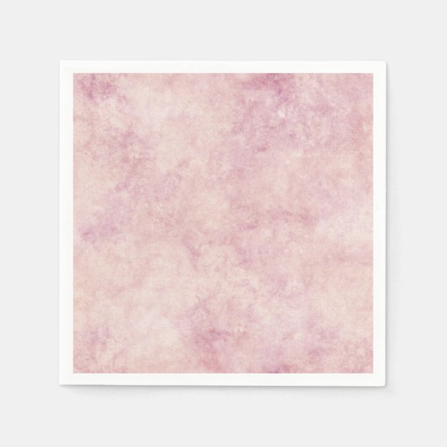 Pink Watercolor Pastel Napkin (Front)