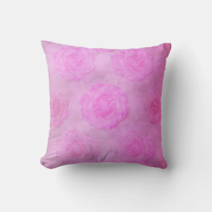 PINK Watercolor roses Cushion