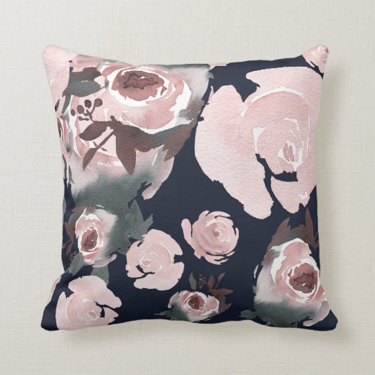 pink and navy cushions