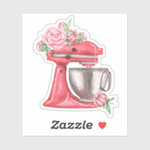 Pink Watercolor Stand Mixer