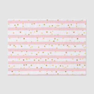 Pink Watercolor Stripes Tissue Paper