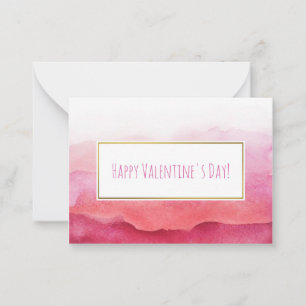 Pink & Watercolor Valentine Cards 100 pack