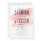 Pink Watercolor Wash Wedding Invitation